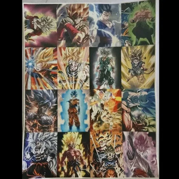 16 Dragon Ball Super Saiyan Goku Waterproof Stickers - Picture 2 of 3